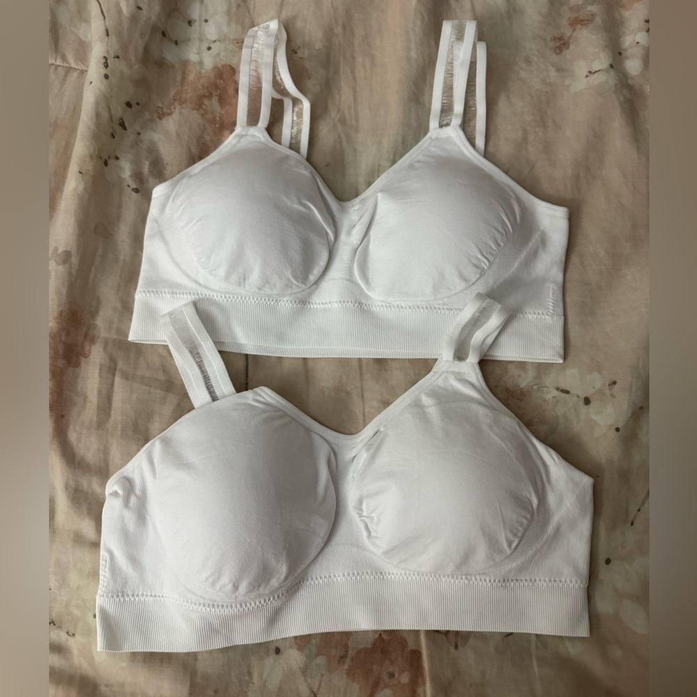 Brand New White Strap Its Bralettes (x2)